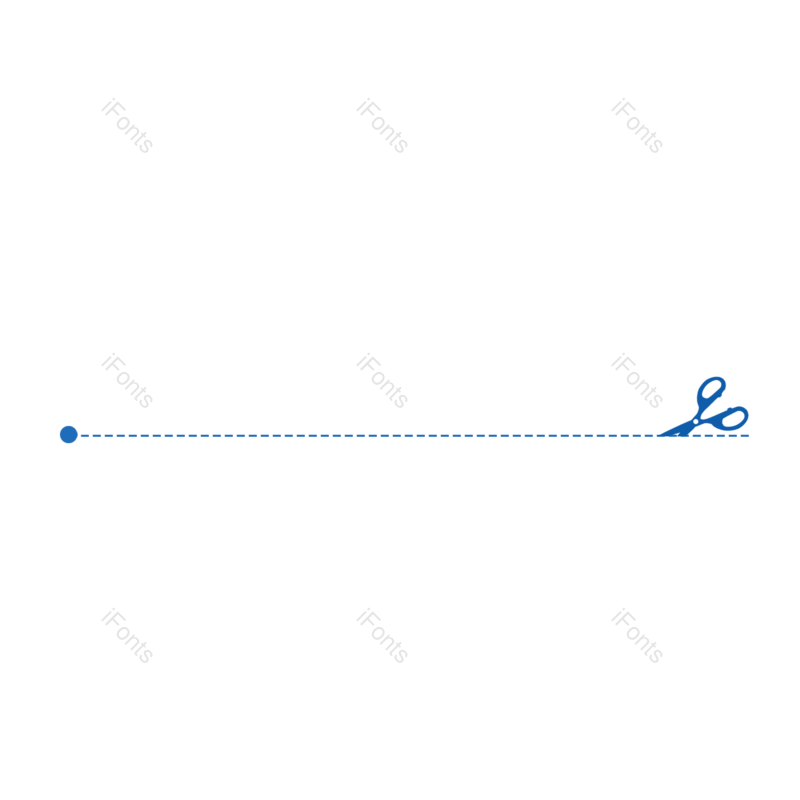 线条图片,蓝色元素,简约PNG,分隔线免抠素材
